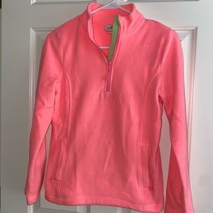 Vineyard Vines Pink Fleece Zip-Up